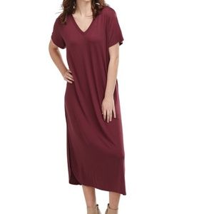 MudPie Burgundy Maxi Dress